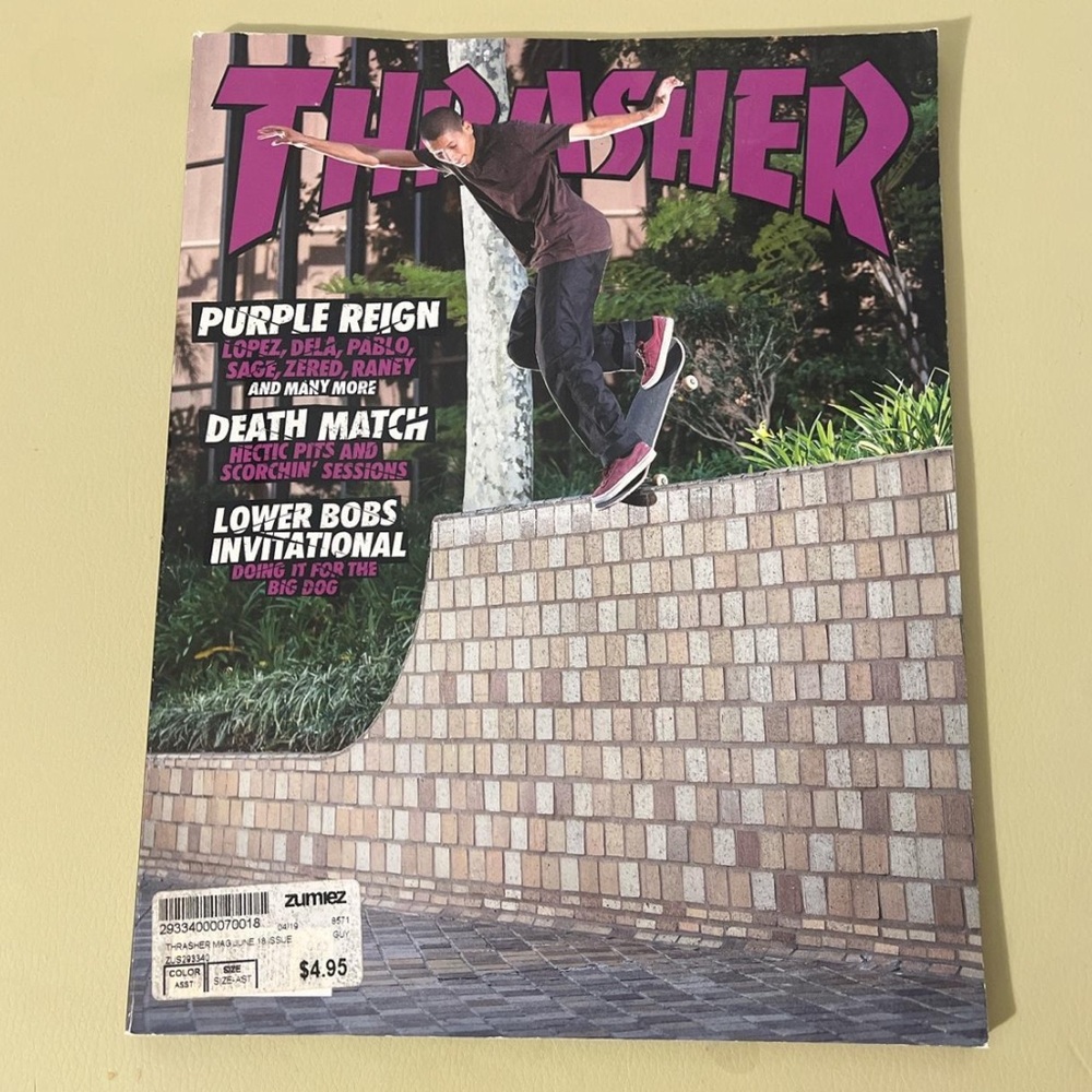 Thrasher Magazine Purple Reign Issue 495
